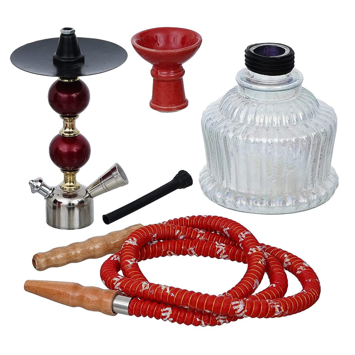 JaipurCrafts Premium Designer Pumpkin Glass Hookah Set ( 10 Inches,Red) at  Rs 399.00, कांच का हुक्का - Ananta Enterprises, Jaipur