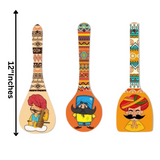 गैलरी व्यूवर में इमेज लोड करें, Webelkart Wooden Rajasthani Culture Wall Hanger Spoons