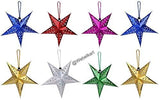 Load image into Gallery viewer, Webelkart Premium Paper Star Decorations, 8 inches, Pack of 10, Hanging Stars for Diwali, Christmas, Party, Birthday, New Year