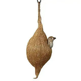 Load image into Gallery viewer, Webelkat Designer Premium Hanging Coir Bird Nest for Small Birds Balcony Cage and Garden (Beige) JaipurCrafts