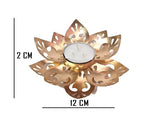 Load image into Gallery viewer, Webelkart Lotus Shape Decorative Tealight Candle Holder for Diwali Decoratoin| Diya for Diwali Gifting Items (4.72&quot; Inches Set of 2) Candle Holder for Home Decor, Dinner Candle Holder