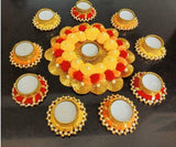 Load image into Gallery viewer, Webelkart Premium Diwali Gift Item, Festival Decorative Item, Diwali Home Decoration Diya Pooja Decor Item (Set of 10)