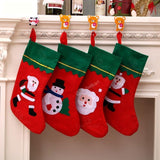 Load image into Gallery viewer, Webelkart Christmas Stockings, Pack of 4, Classic Socks for Xmas Home Decor, Stuffed Tree Hanging Toys, Candy Gift Bag Holders