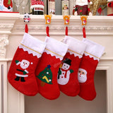 Load image into Gallery viewer, Webelkart Christmas Stockings, Pack of 4, Classic Socks for Xmas Home Decor, Stuffed Tree Hanging Toys, Candy Gift Bag Holders