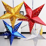 Load image into Gallery viewer, Webelkart Premium Paper Star Decorations, 8 inches, Pack of 10, Hanging Stars for Diwali, Christmas, Party, Birthday, New Year