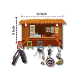 Load image into Gallery viewer, Webelkart Premium HD UV Printed Retro Café Hut Shaped Keys