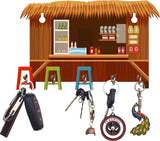 Load image into Gallery viewer, Webelkart Premium HD UV Printed Retro Café Hut Shaped Keys