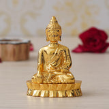 Load image into Gallery viewer, JaipurCrafts Premium Lord Metal Gautam Buddha Statue Showpiece for Home/Office Decor |Decorative Items for Home - Car Dashboard Idols (3.5&quot; Inches-Gold)