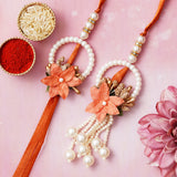 Load image into Gallery viewer, Webelkart Rakhi Set For Bhaiya And Bhabhi. Rakhi For Bhaiya Bhabhi | Lumba Rakhi For Bhabhi | Rakhi Gifts