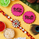 Load image into Gallery viewer, Webelkart Premium Stone Rakhi For Brother With Riddhi-Siddhi Sticker for Home Decor | Rakhi For Brother And Bhabhi | Rakhi For Bhaiya Bhabhi | Dora Rakhi With Kids Roli Chawal Best Wishes Card