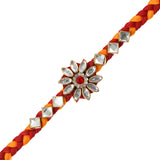 Load image into Gallery viewer, Webelkart Premium Stone Rakhi For Brother With Riddhi-Siddhi Sticker for Home Decor | Rakhi For Brother And Bhabhi | Rakhi For Bhaiya Bhabhi | Dora Rakhi With Kids Roli Chawal Best Wishes Card