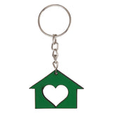 Load image into Gallery viewer, Webelkart Designer Home Keys Wooden Key Holder with 7 Hooks, Free Keychain (29 cm x 13.5 cm x 0.4 cm, Green) Key Stand Key Hanger