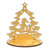 गैलरी व्यूवर में इमेज लोड करें, Webelkart Premium Merry Christmas Tree Shape Tealight Candle Holder for Home and Dining Decor,Tree Statues Showpieces Merry Christmas Ornaments for Table Decor