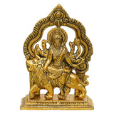 Load image into Gallery viewer, Webelkart Premium Metal Maa Durga MATA Rani Sherawali Murti Idol for Temple,MATA Rani Murti for Office Desk,Sherawali MATA Idol for Car Dashboard (6.50&quot; Inches)