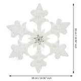 Load image into Gallery viewer, Webelkart Premium Chriatmas Snowflakes Christmas Tree Hangings Decorations,Christmas Wall Hanging/Door Hanging for Home and Christmas Decorations Items- Christmas Gift Items (15&quot; Inches)