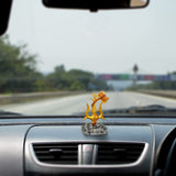 Load image into Gallery viewer, Webelkart Premium Shiva Trishul with Damaru for Car Dashboard,Pooja Decor Beautiful Mahakal Trishul for Home Decor (4&quot; Inches)