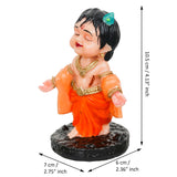 Load image into Gallery viewer, Webelkart Premium Bal Gopal Krishna Idol for Home Decor | Krishna Statue Car Dashboard for Office Decor| Bal Gopal Murti Krishna murti (4.13&quot; Inches)