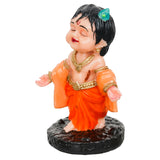 Load image into Gallery viewer, Webelkart Premium Bal Gopal Krishna Idol for Home Decor | Krishna Statue Car Dashboard for Office Decor| Bal Gopal Murti Krishna murti (4.13&quot; Inches)