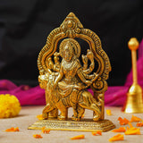 Load image into Gallery viewer, Webelkart Premium Metal Maa Durga MATA Rani Sherawali Murti Idol for Temple,MATA Rani Murti for Office Desk,Sherawali MATA Idol for Car Dashboard (6.50&quot; Inches)