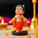 Load image into Gallery viewer, Webelkart Premium Bal Gopal Krishna Idol for Home Decor | Krishna Statue Car Dashboard for Office Decor| Bal Gopal Murti Krishna murti (4.13&quot; Inches)