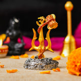 Load image into Gallery viewer, Webelkart Premium Shiva Trishul with Damaru for Car Dashboard,Pooja Decor Beautiful Mahakal Trishul for Home Decor (4&quot; Inches)