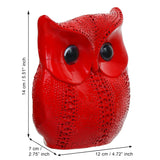 Load image into Gallery viewer, Webelkart Premium Resin Lucky Owl Art Figure Showpiece for Home/Office Decor,Decorative Items for Home Decor (Red-5.51&quot; Inches)