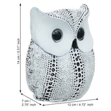 Load image into Gallery viewer, Webelkart Antique White Lucky Owl Showpiece for Home/Office Decor,Decorative Figure Items for Home Decor Owl Status for Cardashboard(White-5.51&quot; Inches)