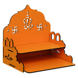 Load image into Gallery viewer, Webelkart Antique Ganesha Ji Wooden Beautiful Temple for Home Decor,MDF Temple with Book Drow/Pooja Mandir for Home/Office/Wall Mounted Temple Home Temple (11.61 x 1.23 x 29.5 Inches)