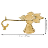 Load image into Gallery viewer, Webelkart Premium Brass Panch Diya Set for Diwali Decor |Oil Lamp for Aarti Diya|Aarti Deepak Oil Lamp for Home Decor ( Brass 6&quot; Inhes )