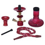 Load image into Gallery viewer, JaipurCrafts Premium Red Gold Russian Style Hookah Set (12.20&quot; Inches) Hookha For Home Decor Smoking Hookah-JaipurCrafts