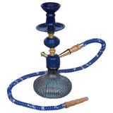 Load image into Gallery viewer, JaipurCrafts Premium Black Blue Russian Hookah Set (12.20&quot; Inches) Hookha For Home Decor Hookha