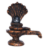 Load image into Gallery viewer, Webelkart Premium Shivling with 5 Sheshnaag Showpiece for Pooja Decor Shivling Statue Idol, Mahadev Murti, Lord Shankara for Home Decor (Shivling with 5 Sheshnaag 5.11&quot; Inches)