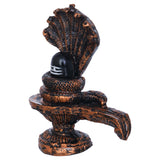 Load image into Gallery viewer, Webelkart Premium Shivling with 5 Sheshnaag Showpiece for Pooja Decor Shivling Statue Idol, Mahadev Murti, Lord Shankara for Home Decor (Shivling with 5 Sheshnaag 5.11&quot; Inches)