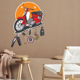 Load image into Gallery viewer, Webelkart Antique Scooter Shape Wooden Printed Key Holder