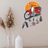 Load image into Gallery viewer, Webelkart Antique Scooter Shape Wooden Printed Key Holder