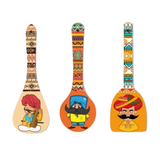 गैलरी व्यूवर में इमेज लोड करें, Webelkart Wooden Rajasthani Culture Wall Hanger Spoons