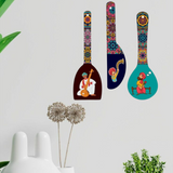 गैलरी व्यूवर में इमेज लोड करें, Webelkart Antique Rajasthani Culture Wall Hanger Spoons