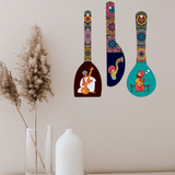 गैलरी व्यूवर में इमेज लोड करें, Webelkart Antique Rajasthani Culture Wall Hanger Spoons