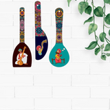 गैलरी व्यूवर में इमेज लोड करें, Webelkart Antique Rajasthani Culture Wall Hanger Spoons