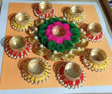 Load image into Gallery viewer, Webelkart Premium Diwali Gift Item, Festival Decorative Item, Diwali Home Decoration Diya Pooja Decor Item (Set of 10)