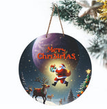 Load image into Gallery viewer, JaipurCrafts Premium Wood Merry Christmas Wall Hanging/Door Hanging for Home and Christmas Decorations Items- Santa with Gifts Christmas Items Christmas Wall Hanging and Gifts