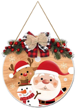 गैलरी व्यूवर में इमेज लोड करें, Webelkart Antiuqe Merry Christmas Printed Wall Hanging/Door Hanging,Door Wall Hanging| Christmas Tree Decoration Items for Home and Office Decor (10&quot; Inches)