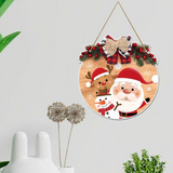 गैलरी व्यूवर में इमेज लोड करें, Webelkart Antiuqe Merry Christmas Printed Wall Hanging/Door Hanging,Door Wall Hanging| Christmas Tree Decoration Items for Home and Office Decor (10&quot; Inches)