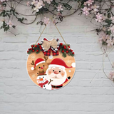 गैलरी व्यूवर में इमेज लोड करें, Webelkart Antiuqe Merry Christmas Printed Wall Hanging/Door Hanging,Door Wall Hanging| Christmas Tree Decoration Items for Home and Office Decor (10&quot; Inches)