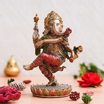 Antique Bronze Finish Lord Ganesha Statue - Handmade Spiritual Home Decor