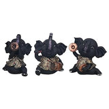 Load image into Gallery viewer, JaipurCrafts Premium Decorative Baby Elephant Showpiece Statue for Home and Office Decor and Gift Itam- (20.32 Cm Set of 3)