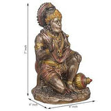 Load image into Gallery viewer, JaipurCrafts  Premium Meditating Lord Hanuman ji Idol Status Showpiece for Home and Pooja Decor | Bajrang Bali Murti for Home Temple (8 Inches. Bronze Finish)-JaipurCrafts