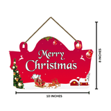 Load image into Gallery viewer, Webelkart®️ Premium Merry Christmas and Printed Wall Hanging/Door Hanging for Home and Christmas Decorations ( 10 X 8 INCHES)