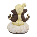 Load image into Gallery viewer, Webelkart Gold Plated Lord Ganesha for Car Dashboard Statue Ganpati Figurine God of Luck &amp; Success Diwali Gifts Home Decor (Size: 3.00 x 2.00 inches)