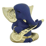 गैलरी व्यूवर में इमेज लोड करें, Webelkart Gold Plated Lord Ganesha for Car Dashboard Statue Ganpati Figurine God of Luck &amp; Success Diwali Gifts Home Decor (Size: 3.00 x 2.50 inches)